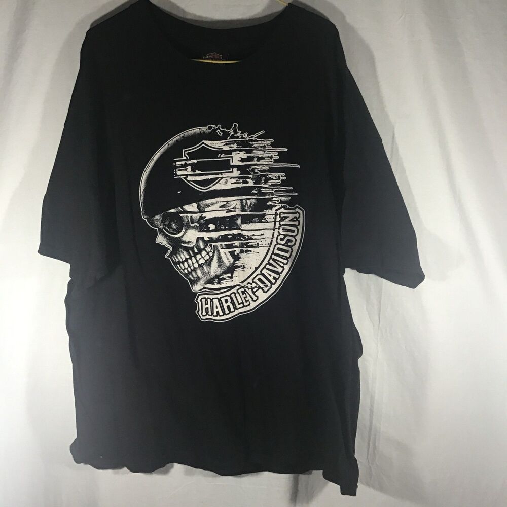 Harley-Davidson Men's T-Shirt XXL Black Speed Skull Graphic Biker Tee
